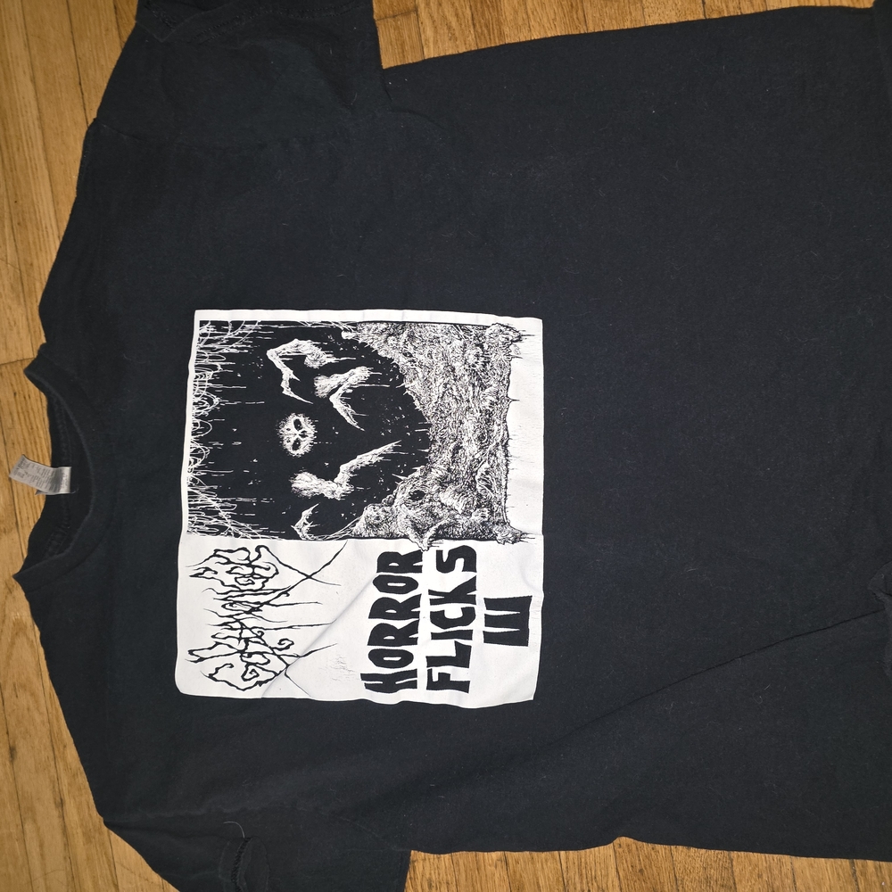 Black Gore Monger Band Horror Flicks Graphic T-Shirt